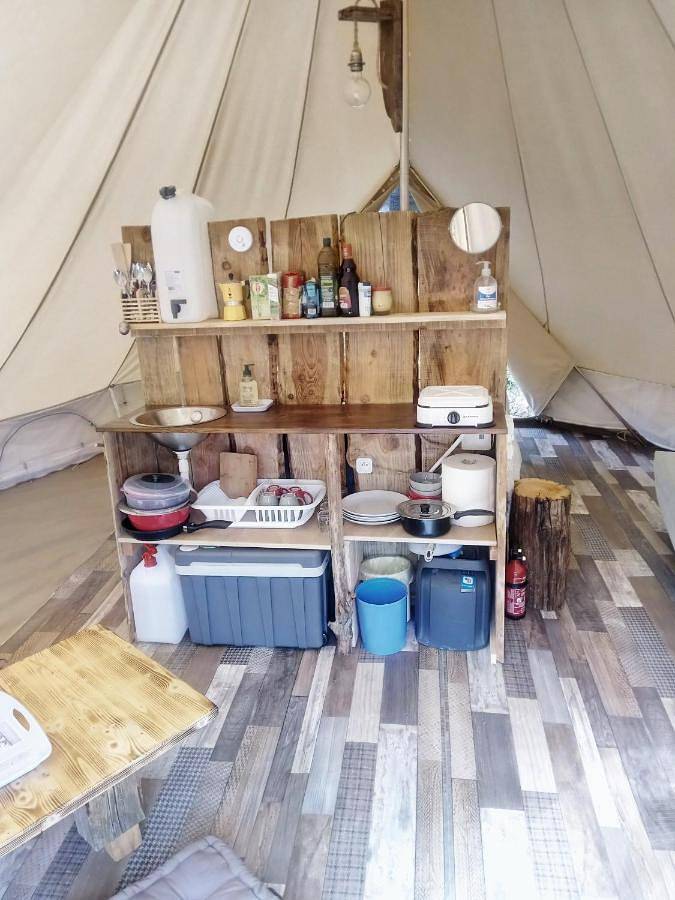 Tente pour 4 personnes, avec jardin ainsi que vue et sauna dans le Vercors - 4