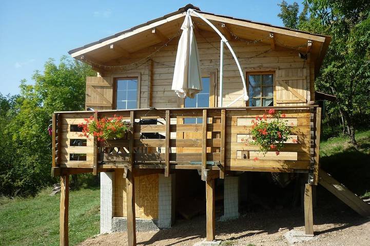 Chalet pour 6 personnes, avec jardin et balcon