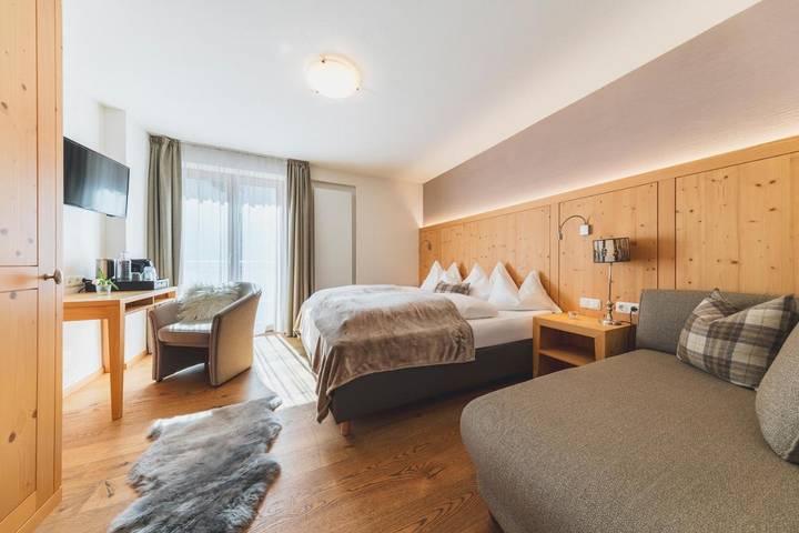 Maison d’hôte pour 3 personnes, avec balcon ainsi que vue et sauna à Lech - 2