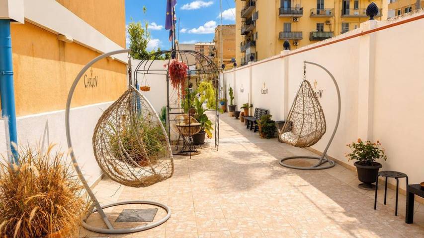Chambre d’hôte pour 2 personnes, avec Terrasse ainsi que Jardin et Vue à Porto Empedocle