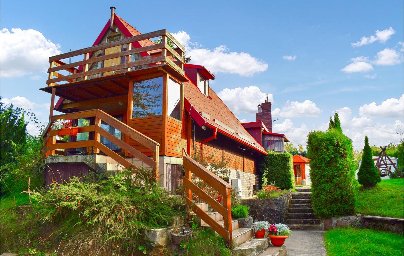 Ferienhaus für 8 Personen mit Sauna in powiat kartuski