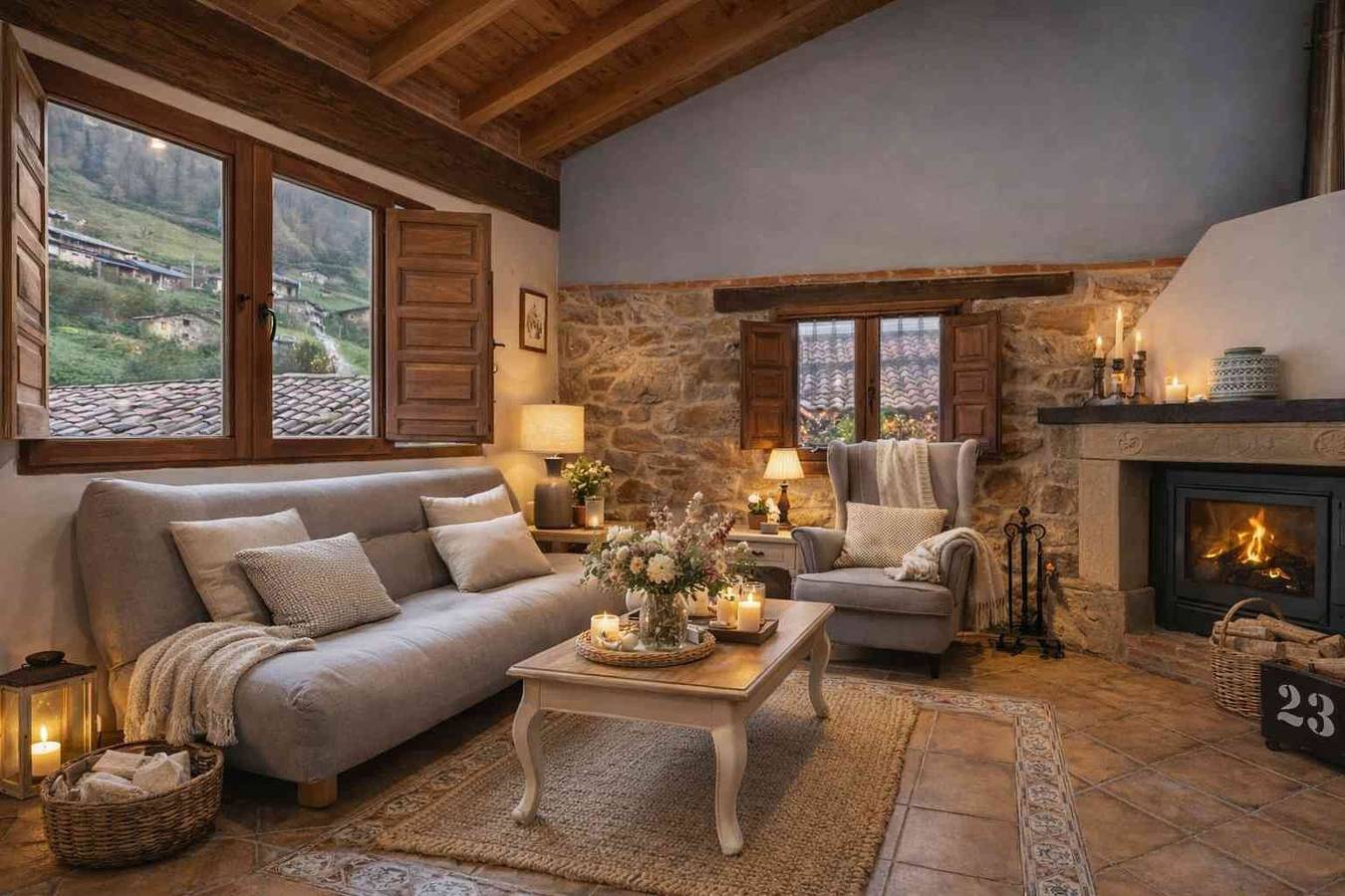 Casa rural 'El Carbayu, bubbelbad en uitzicht' met bergzicht, terras en wifi, foto 15