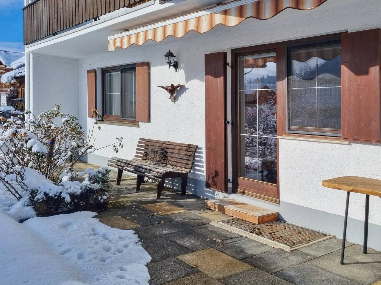 Ganze Wohnung, Wohnung in Oberbayern mit Ofen und Terrasse in Wildsteig, Romantische Straße