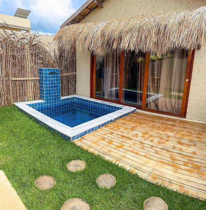 Casas e apartamentos de temporada para 2 pessoas, com jardim e terraço e ainda piscina em Praia do Toque