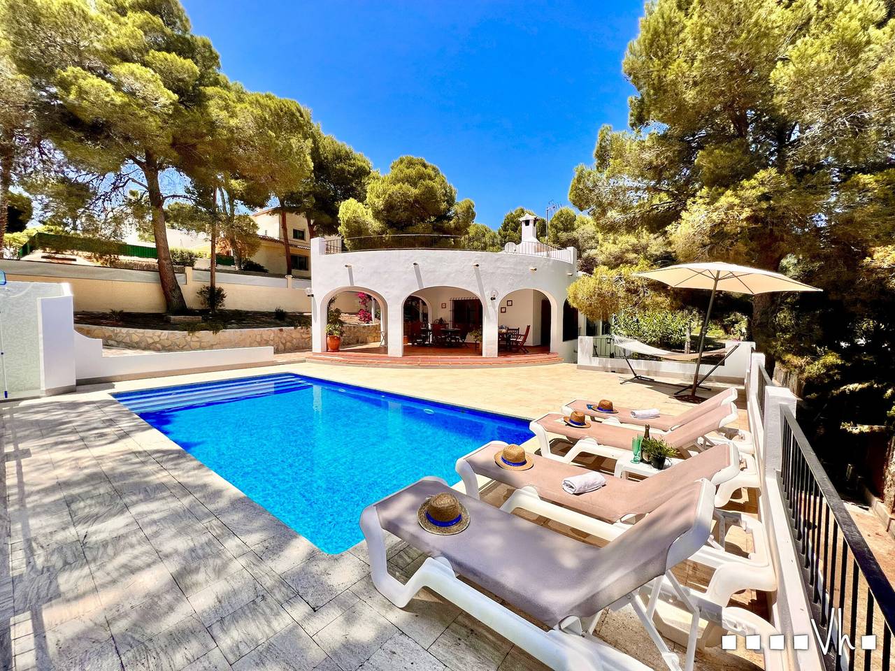 Charming rustic villa with private pool and air conditioning in Moraira in Valle del Portet, Teulada (Spain)