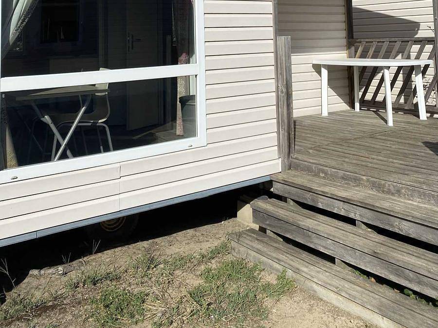 Camping les Sables d'argent - Mobile home 6 persons - 2 bedrooms - terrace in Soulac-sur-Mer, Lesparre-Médoc region