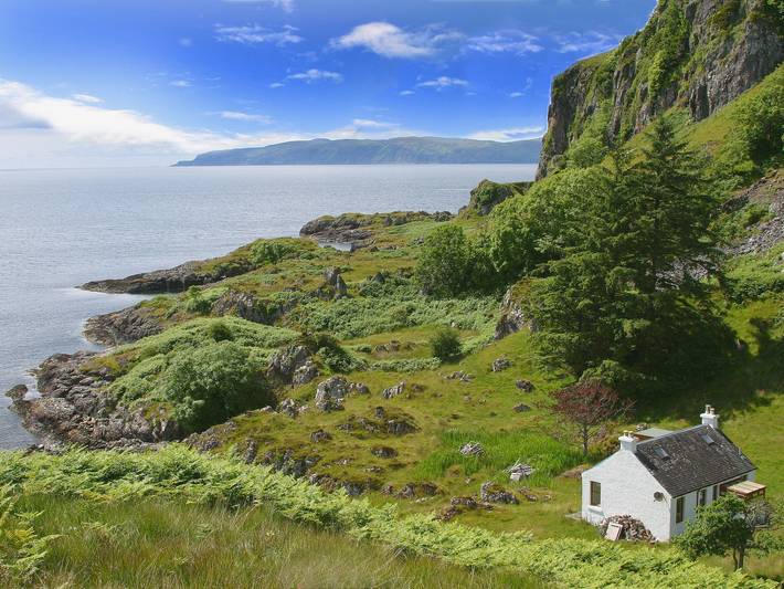 Log cabin for 4 people, with garden in Oban