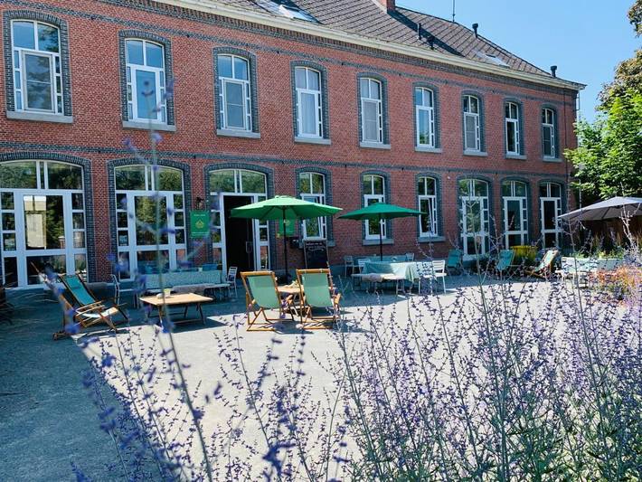 Hôtel pour 2 personnes, avec terrasse ainsi que jardin et vue, animaux acceptés à Bornem