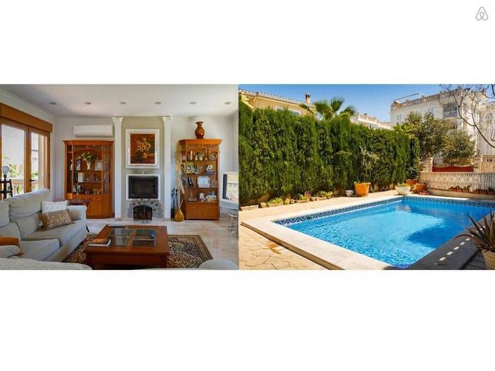 Villa für 8 Personen, mit Balkon und Whirlpool sowie Terrasse und Garten in Playa de Palma