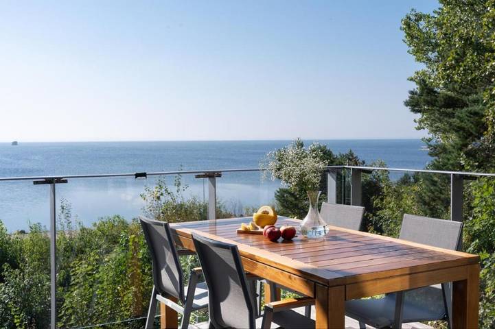 Ferienwohnung für 4 Personen, mit Terrasse und Garten sowie Ausblick in Halbinsel Hel