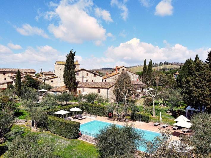 Location de vacances pour 2 personnes, avec piscine ainsi que jardin et vue, animaux acceptés dans San Sano - 2