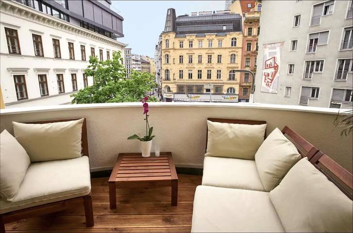 Ferienwohnung für 6 Personen, mit Ausblick und Balkon