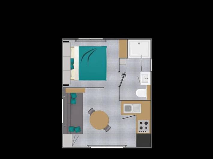 Camping De Locouarn - Mobilhome 2 personnes - 1 chambre in Clohars-Carnoët, Région de Quimper