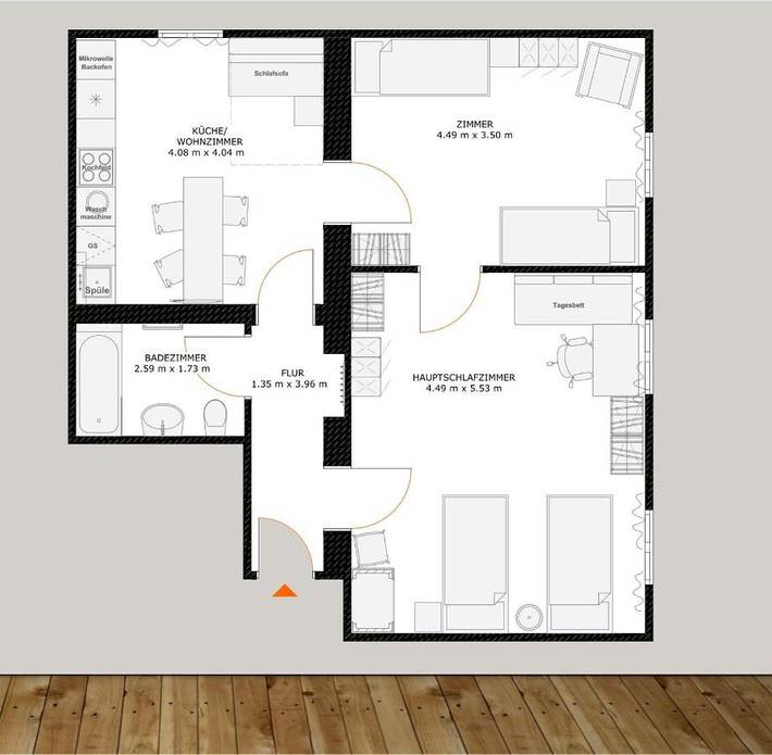 Ferienwohnung für 5 Personen, mit Ausblick in Reinickendorf - 2