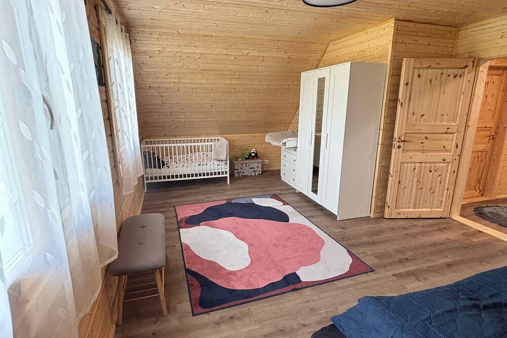 Modernes Blockhaus mit Sauna Flair und Naturblick in Lisberg, Steigerwald