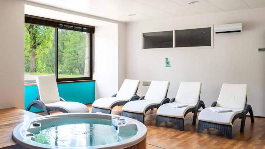 Gîte pour 11 personnes, avec Terrasse et Jardin ainsi que Piscine et Sauna à Saint-Amans - 3