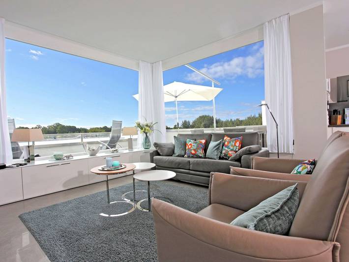 Ferienhaus für 6 Personen, mit Balkon und Terrasse sowie Sauna in Binz