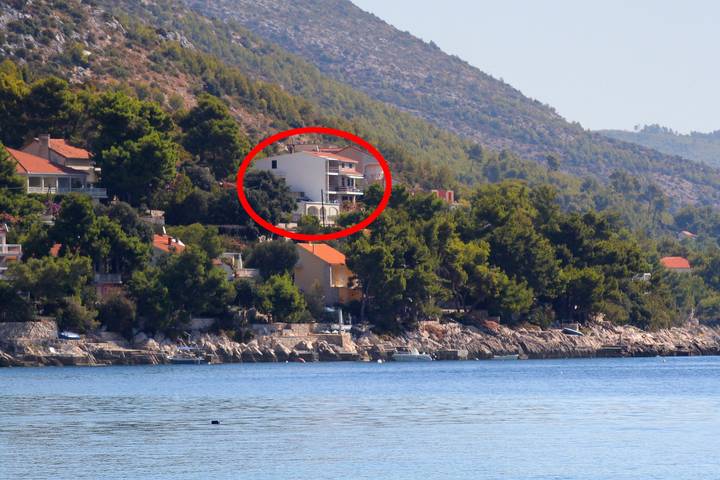 Ferienwohnung für 3 Personen, mit Balkon/Terrasse, mit Haustier auf Korcula