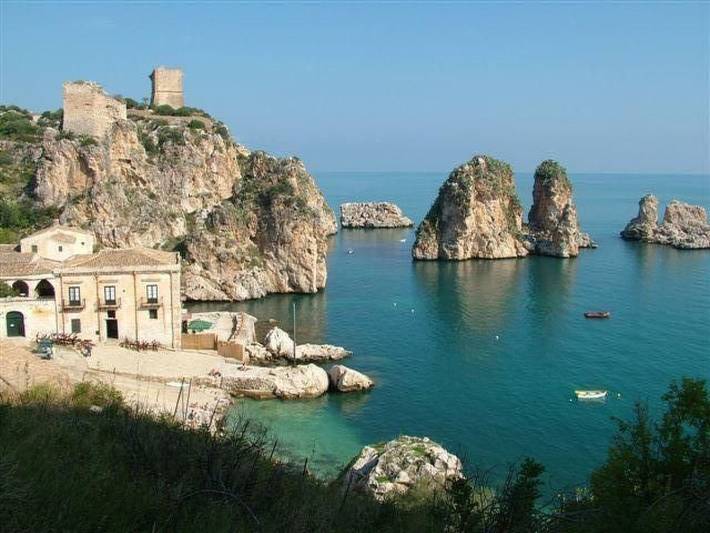 Appartement entier, Wohnung Glicine mit Schwimmbad und Meerblick in Balestrate, Province de Palerme