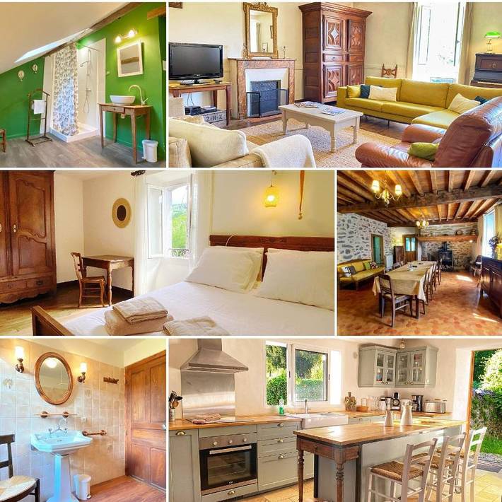 Location de vacances pour 11 personnes, avec vue et jardin, animaux acceptés à Issor - 2