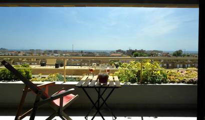 Gîte pour 6 personnes, avec balcon et vue dans Leça da Palmeira