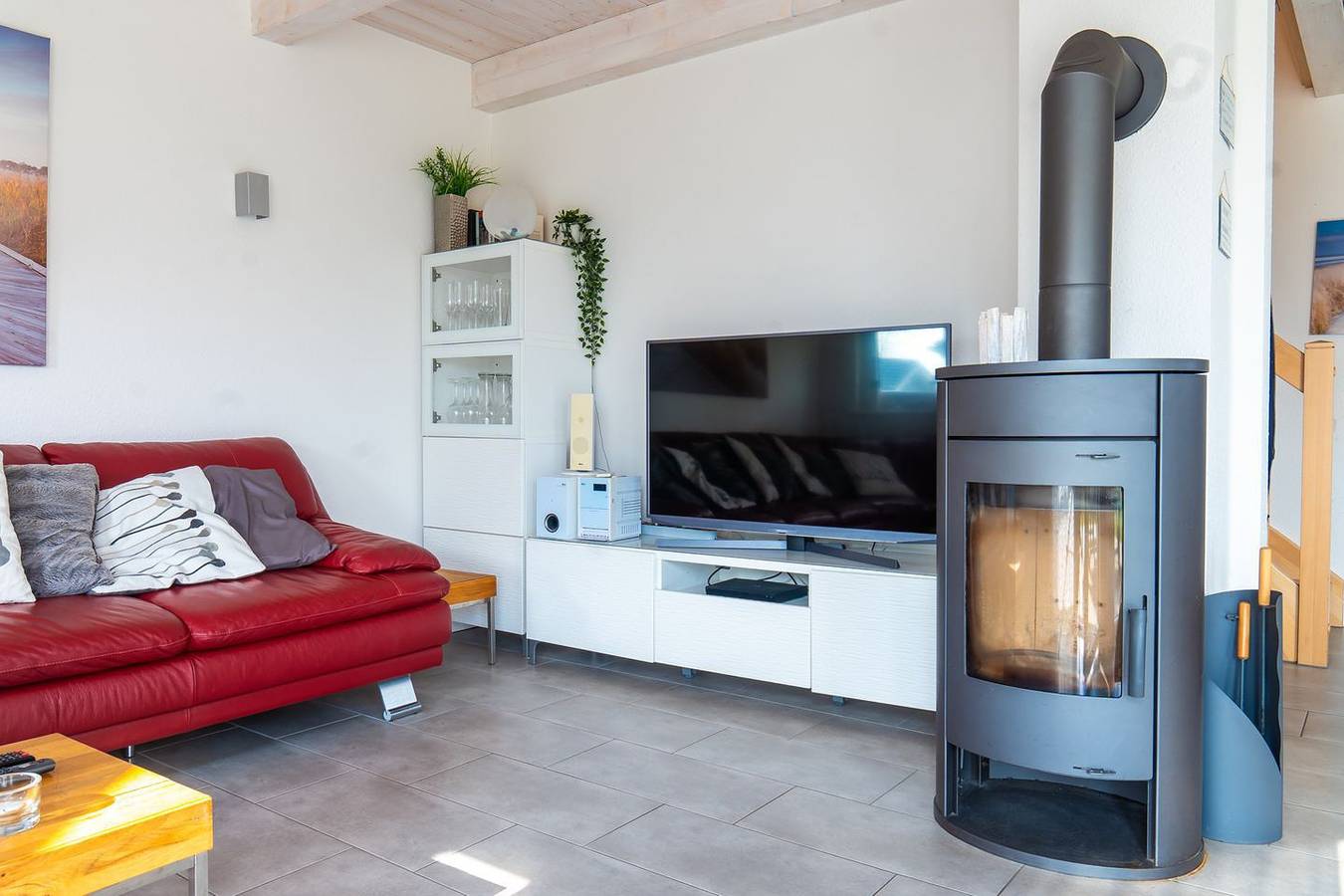 Ferienhaus "Plüschmors" in Schönberg-Holm: Sauna, Kamin, 600 m Strand, Strandkorb in Holm, Schönberg