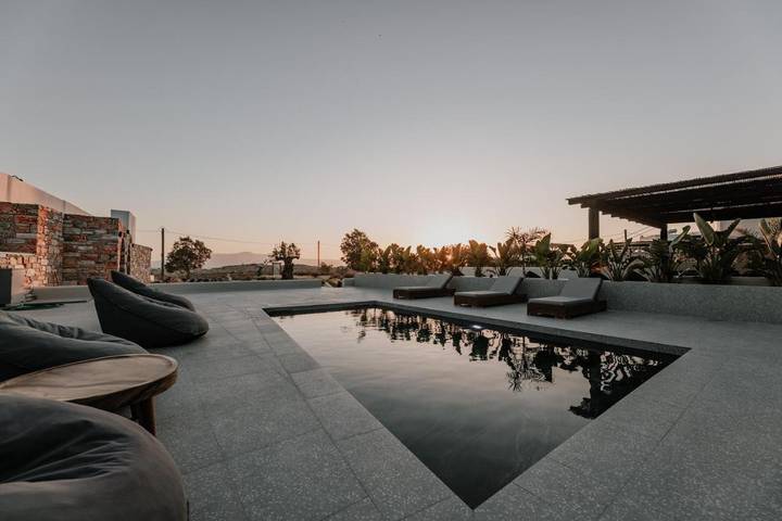 Villa für 2 Personen, mit Ausblick und Pool sowie Garten, mit Haustier auf Naxos