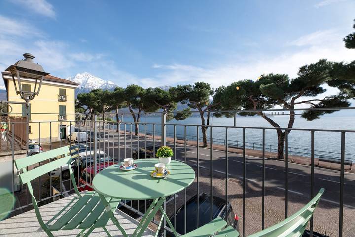 Vakantieappartement voor 4 personen, met Balkon en Uitzicht op het meer