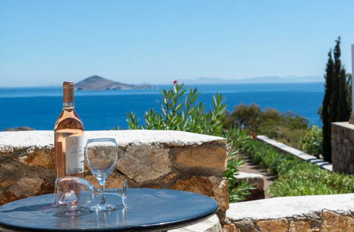 Vakantiehuis voor 6 personen, with Uitzicht op zee and Balkon as well as Terras and Tuin in Samos