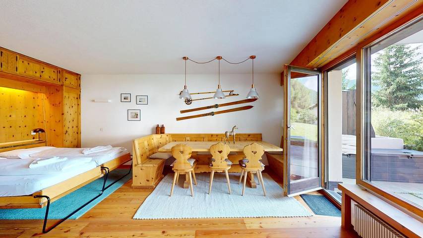 Ferienwohnung für 4 Personen, mit Terrasse und Garten sowie Ausblick in Silvaplana - 4