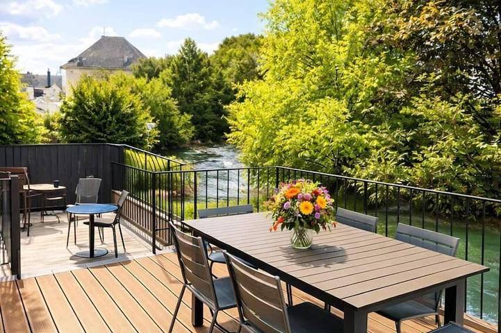 Appartement de vacances pour 4 personnes, avec jardin