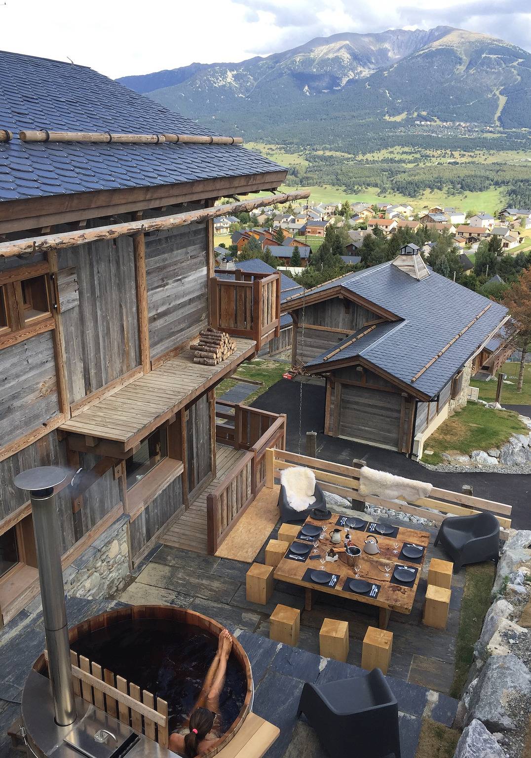 Chalet 'Vista - Bolquère' con vistas a la montaña, terraza privada y Wi-Fi in Bolquère, Región de Prades (Francia)
