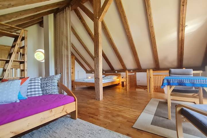 Bauernhof für 3 Personen, mit Balkon und Garten
