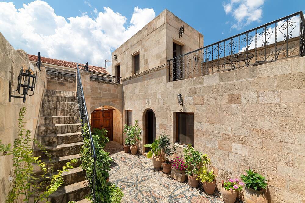 Traditional 17th Century Lindos Captains House in Lindos, Rhodes