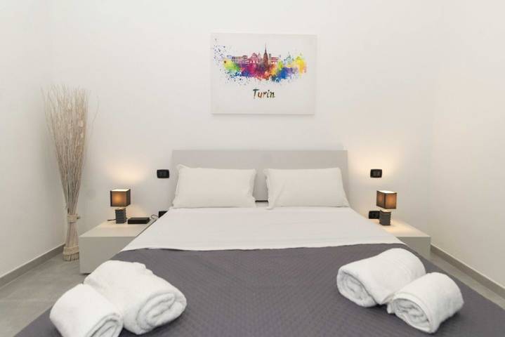 Apartamento entero, Apartamento de vacaciones para 4 personas con balcón in Turín, Provincia de Torino