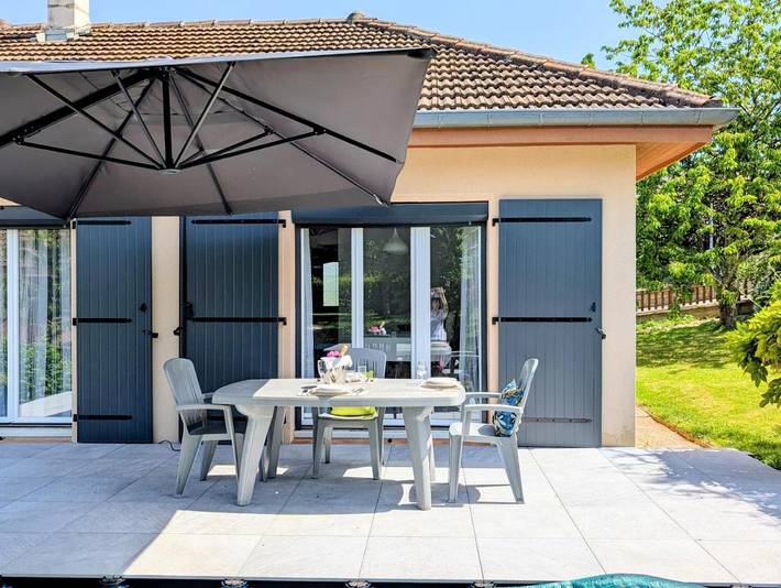 Maison de vacances pour 3 personnes, avec jardin et vue