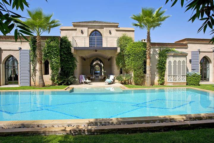 Villa für 8 Personen, mit Garten und Whirlpool sowie Sauna und Terrasse in Marrakesch