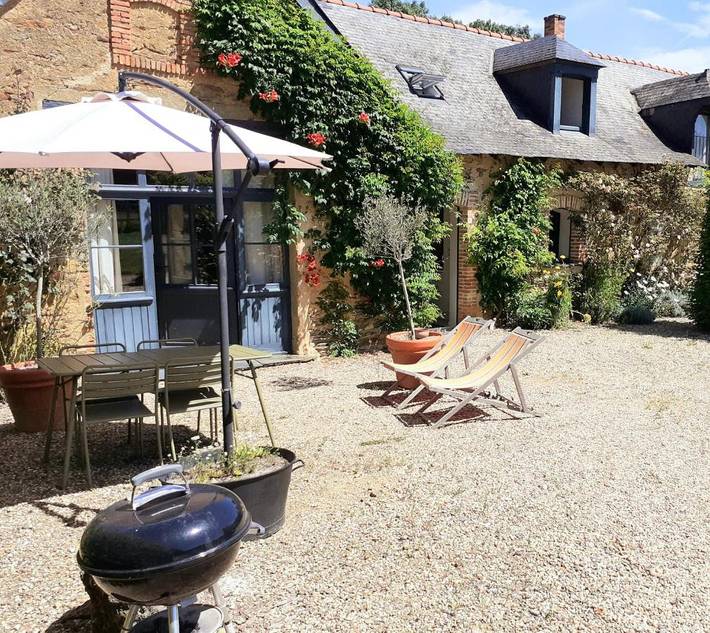 Maison de vacances pour 4 personnes, avec Terrasse et Jardin ainsi que Piscine et Vue