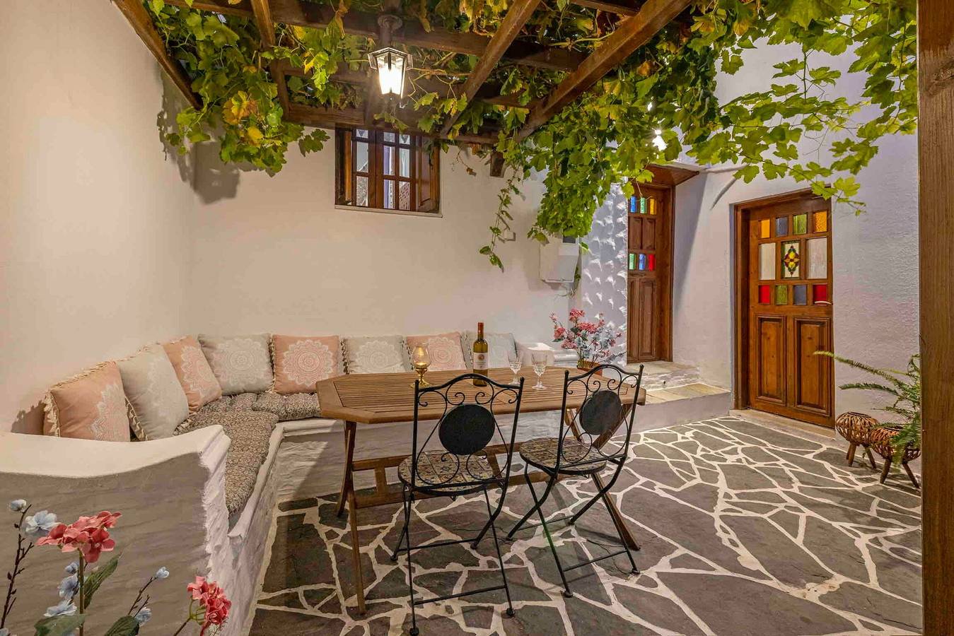 Ferienhaus 'Schönes historisches Haus' mit privatem Garten, Wi-Fi und Klimaanlage in Koskinou, Rhodos