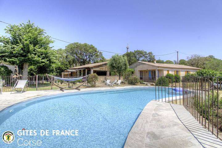 Chambre d’hôte pour 2 personnes, avec jardin et piscine en Corse-du-Sud