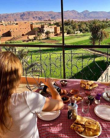 Riad pour 2 personnes, avec vue et terrasse dans Tinghir