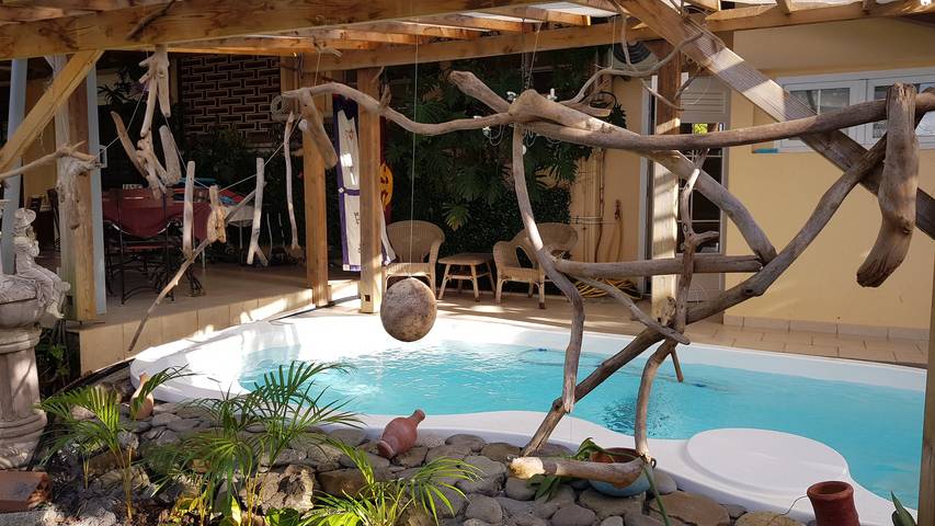 Appartement de vacances pour 2 personnes, avec piscine et terrasse en Martinique