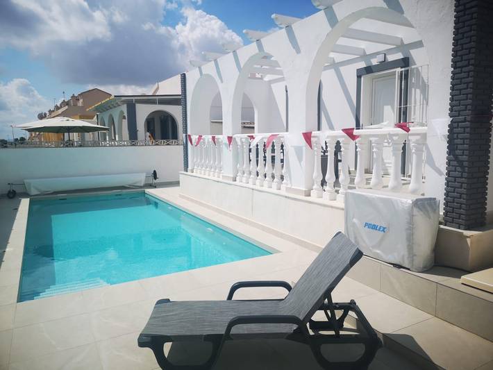 Chalet para 12 personas, con jardín además de piscina y balcón, Familias con niños en Provincia de Murcia - 4