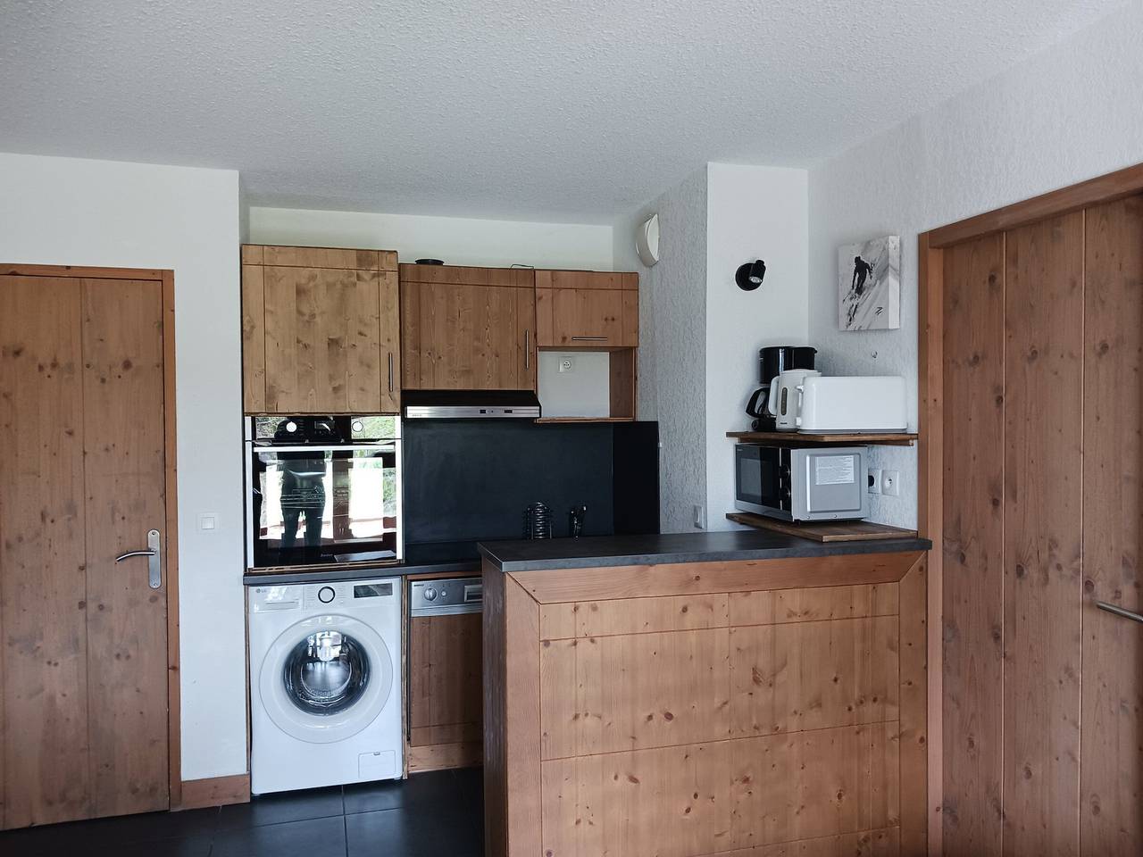 Ganze Wohnung, Gemütliches 3-Zimmer-Apartment für 8 Personen in Arc 1600, nahe Pisten und Geschäften, Pool- und Saunazugang in Arc 1600, Bourg-Saint-Maurice