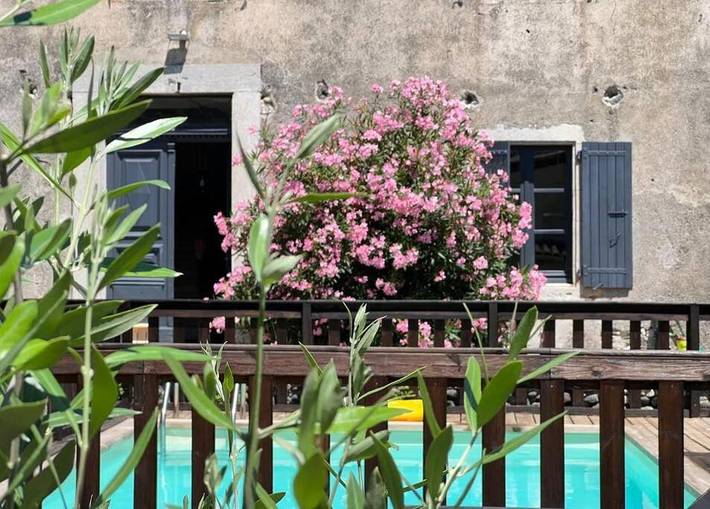 Appartement de vacances pour 2 personnes, avec Terrasse ainsi que Jardin et Piscine