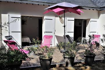 Gîte pour 8 personnes, avec jardin et terrasse dans Plage Pen Boc H Arradon