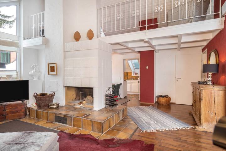Ganze Wohnung, Ferienwohnung "Dachatelier Überlingen" in Bodenseenähe mit Balkon & Dachterrasse in Überlingen, Region Bodensee-Oberschwaben
