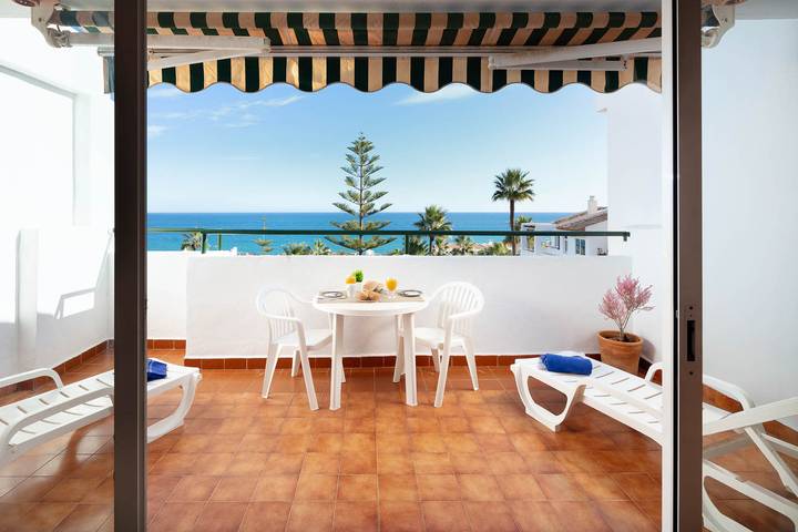 Location de vacances pour 4 personnes, avec bassin pour enfant et terrasse à Mijas