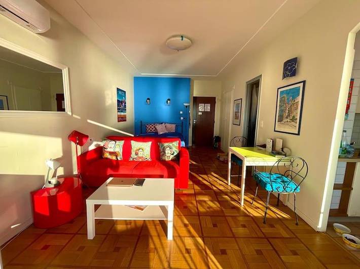 Gîte pour 2 personnes, avec vue et terrasse dans Plage Fabron Bambou Nice - 2