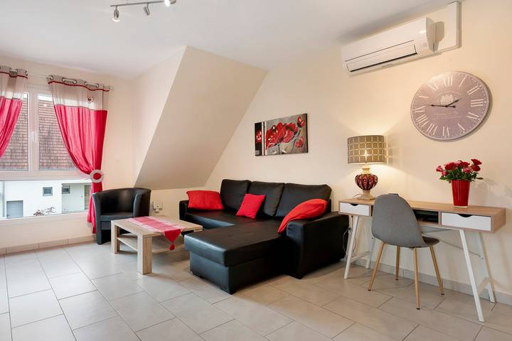 Alojamento de charme com terraço privado, Wi-Fi e ar condicionado em Kintzheim in Kintzheim, Sélestat-Erstein (Região)